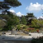 An overview of Kew gardens Japanese landscape.