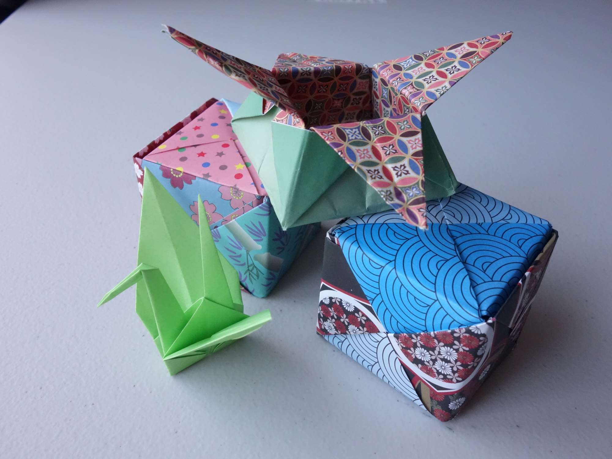 A set of Origami creations
