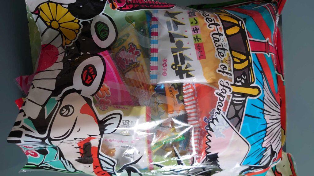 A bag full of Japanese snacks